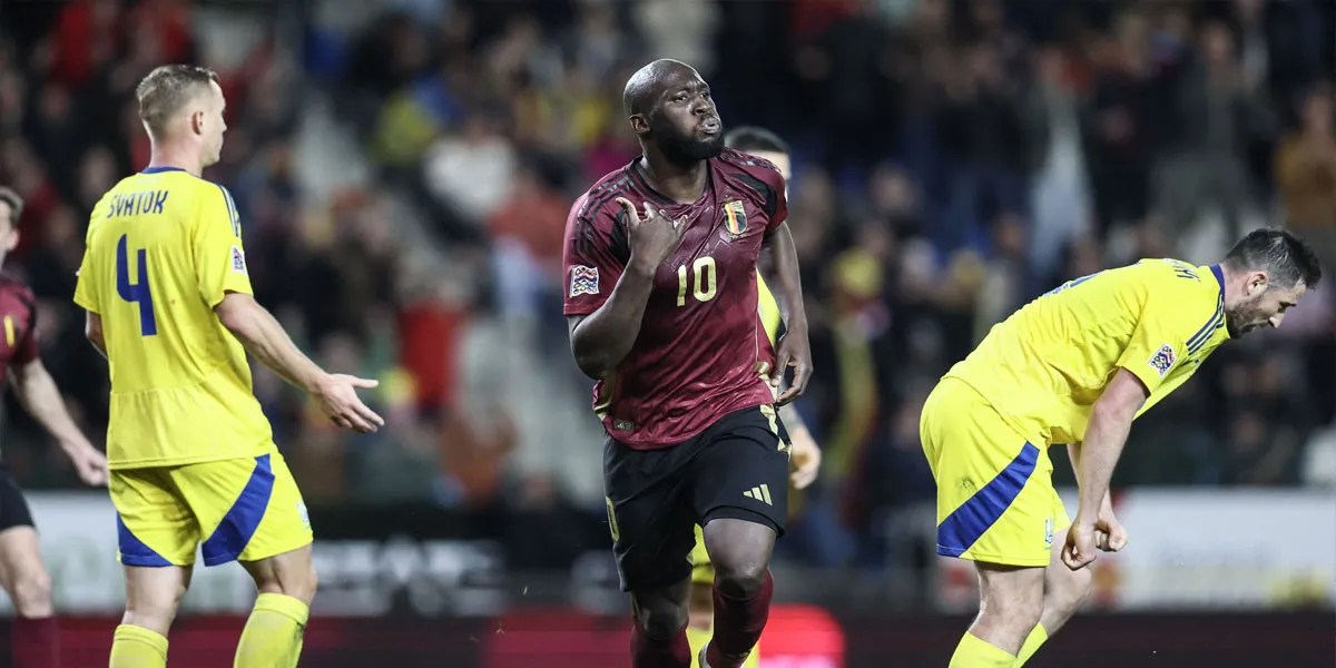 Dua Gol Lukaku di Menit Akhir Membawa Belgia Menang atas Ukraina