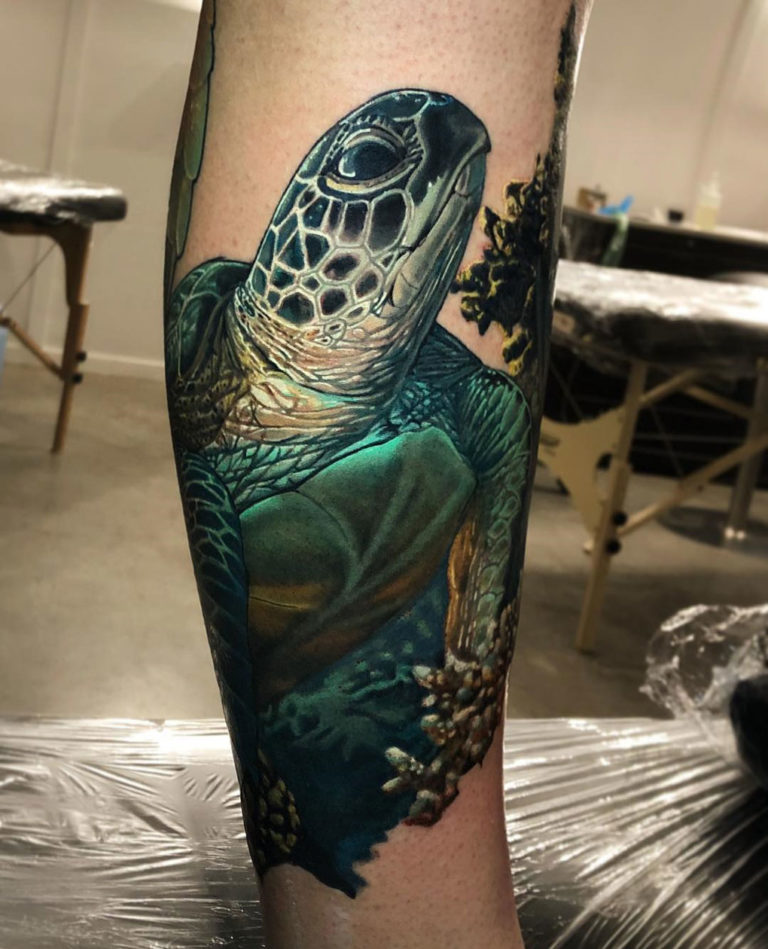 Realism Sea Turtle Tattoo | Best Tattoo Ideas For Men & Women 949_x_768_jpg