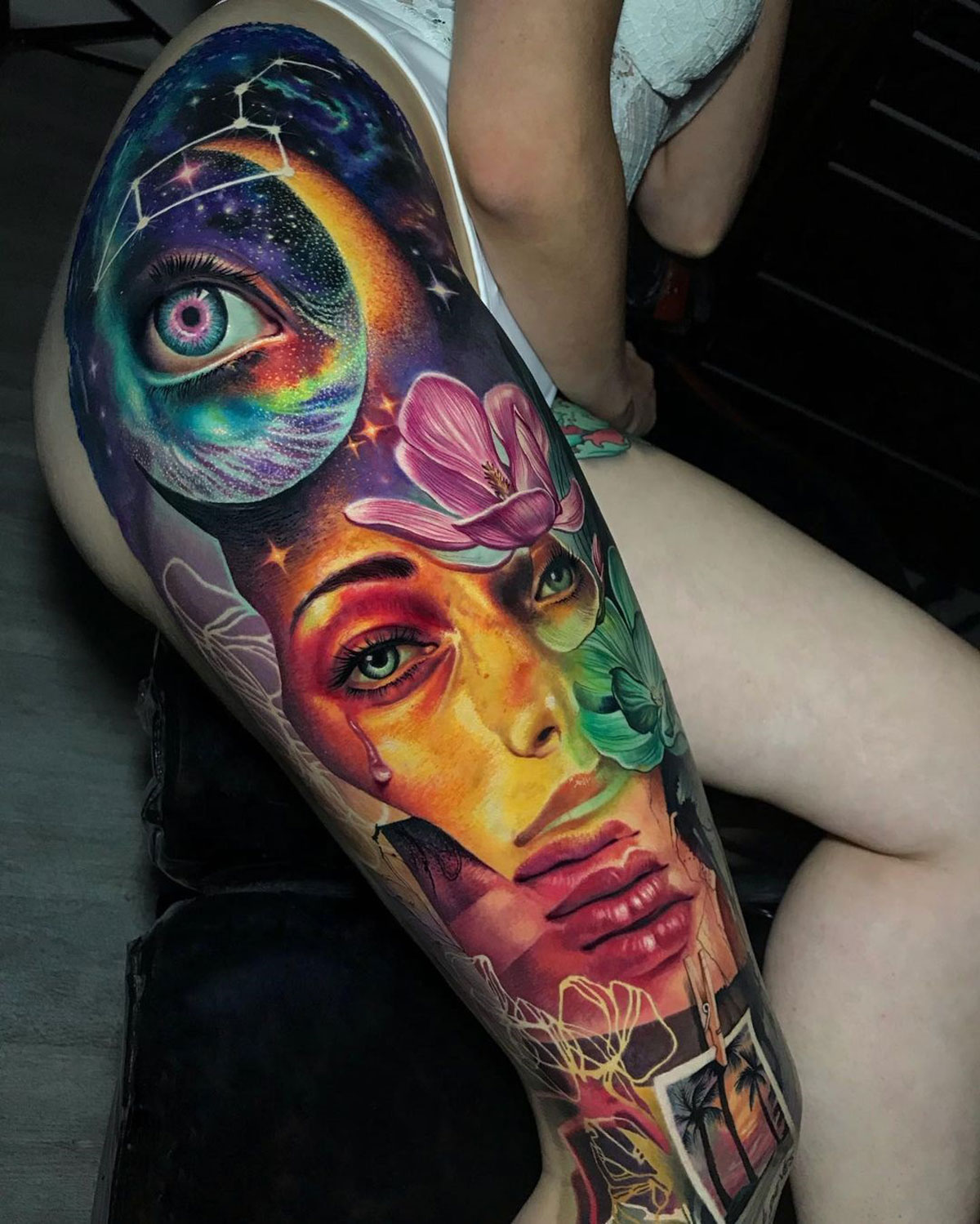 Abstract Leg Sleeve | Best Tattoo Ideas For Men & Women 1499_x_1200_jpg