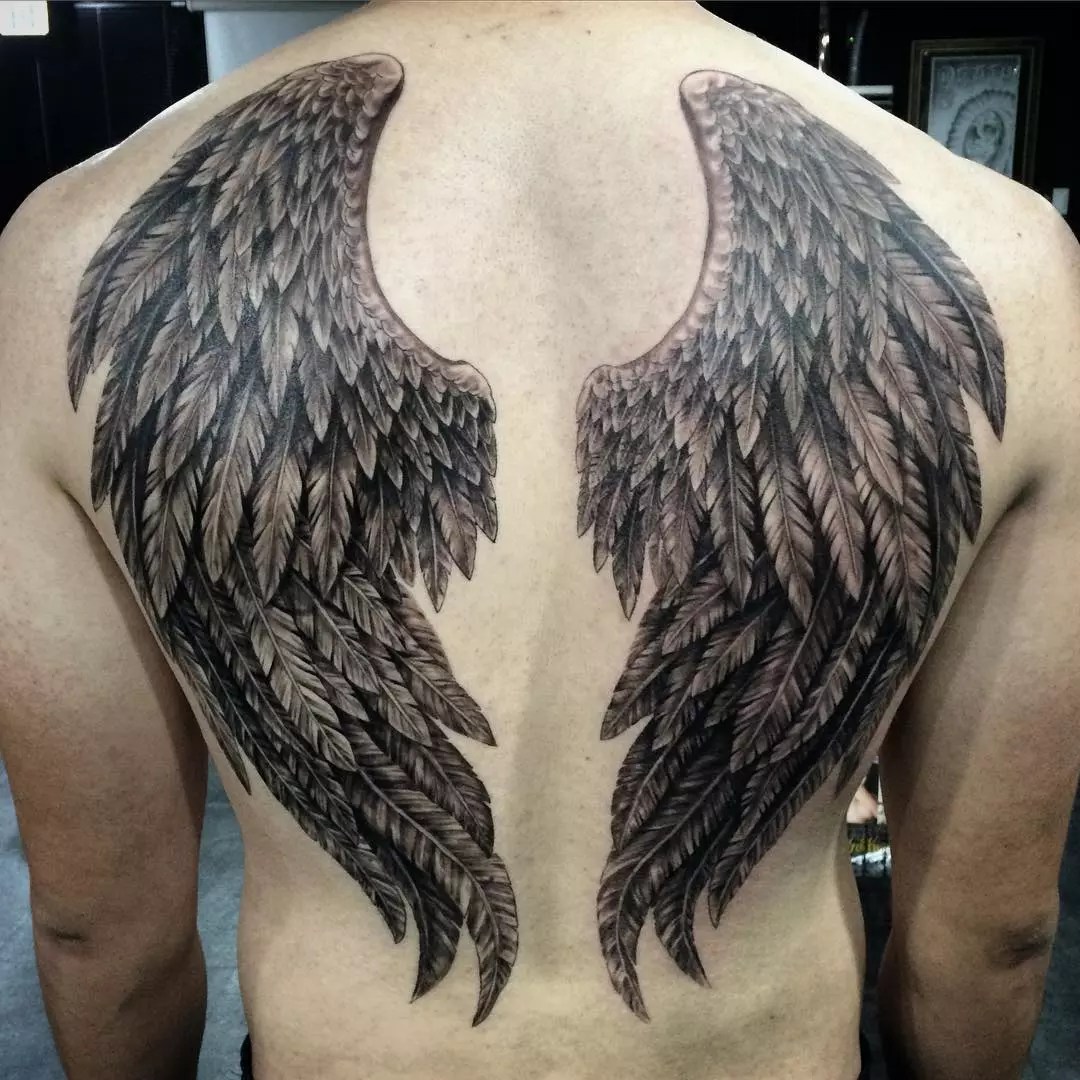 65+ Best Angel Wings Tattoos Designs & Meanings - Top Ideas (2019) 1080_x_1080_jpg