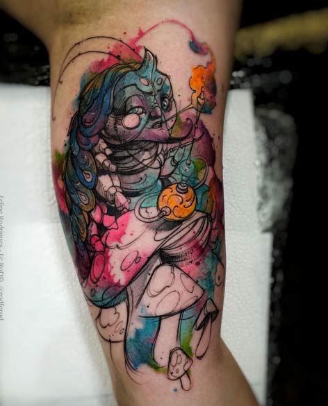 100+ Best Alice In Wonderland Tattoos - Tattooblend 585_x_472_jpg