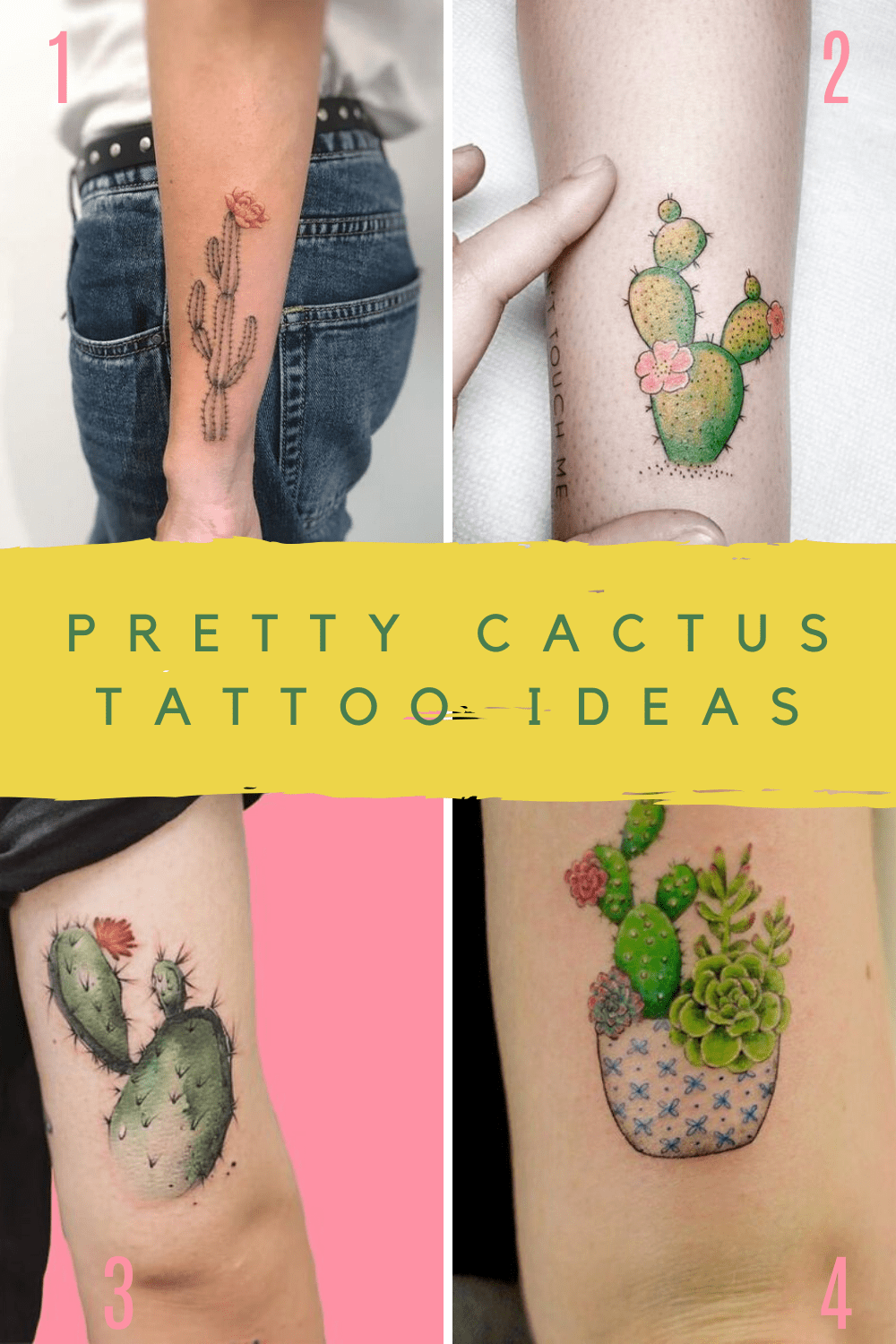 27 Prickly Perfect Cactus Tattoo Ideas - Tattooglee 1500_x_1000_png