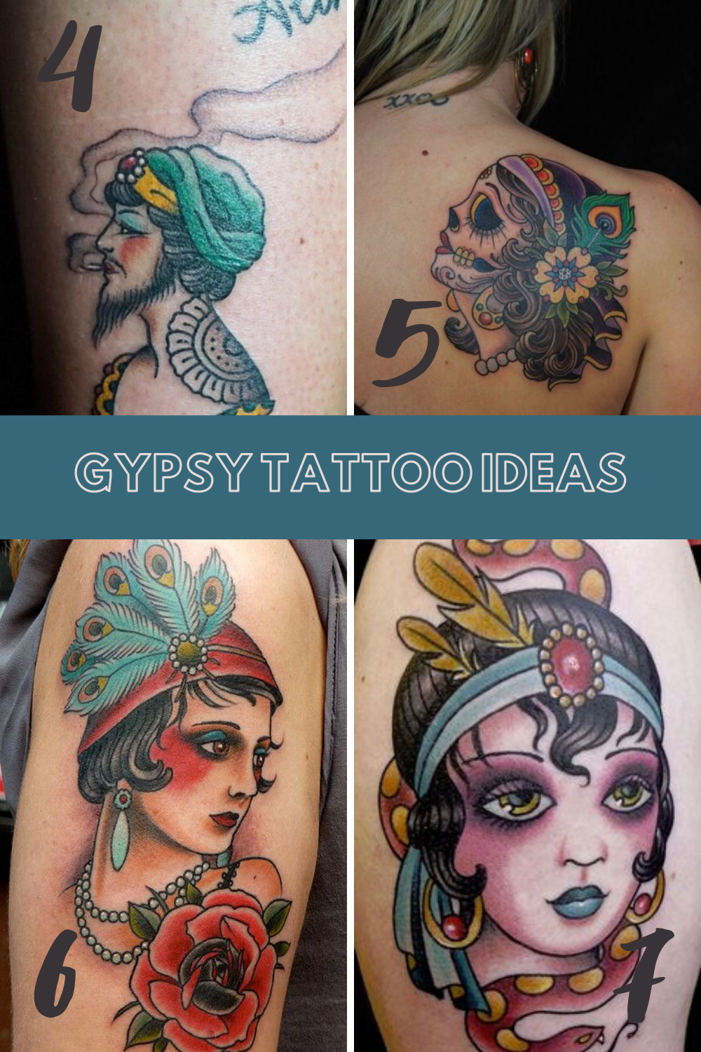 27 Gorgeous Gypsy Tattoo Ideas - Tattooglee 1500_x_1000_png
