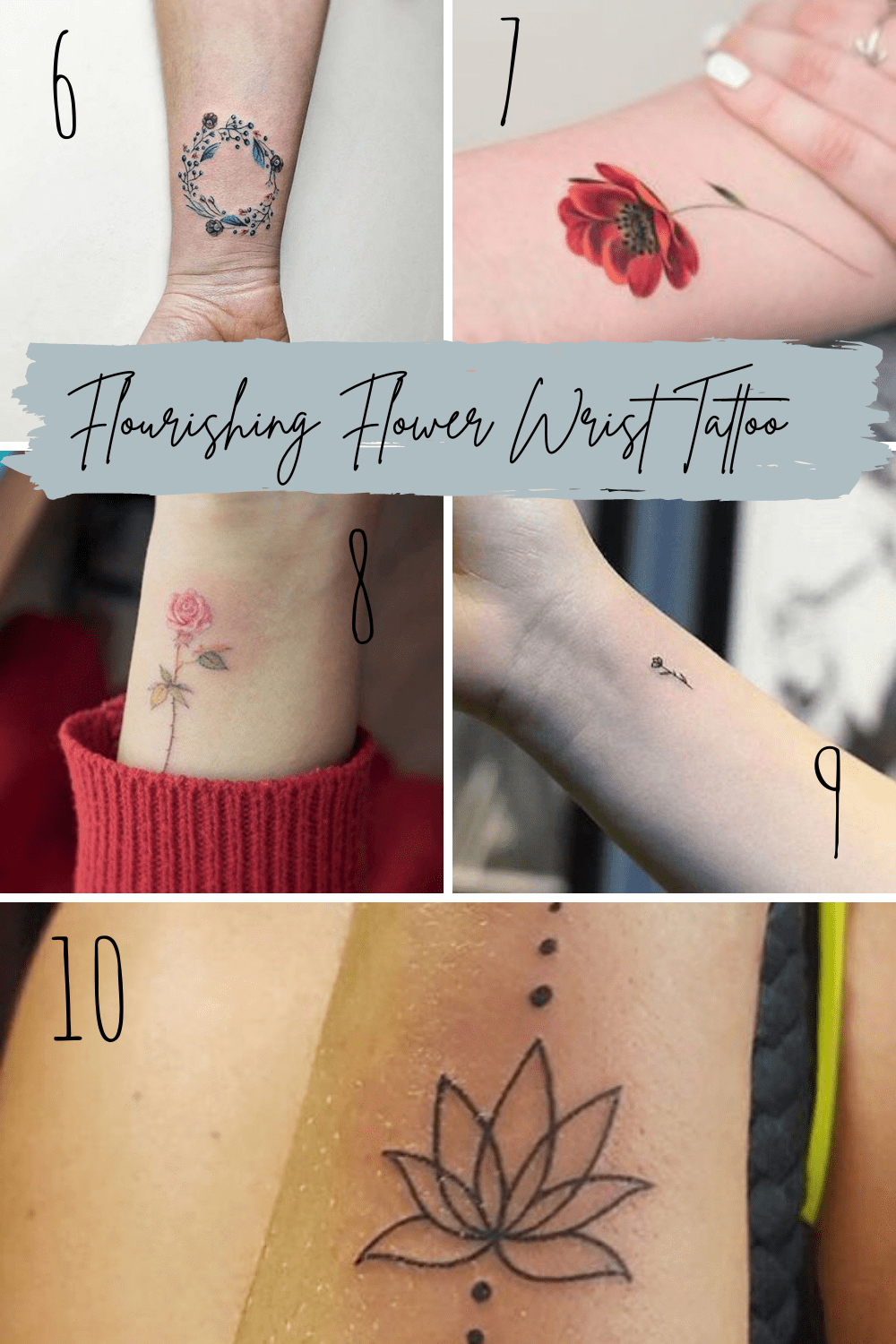 27 Flower Wrist Tattoo Ideas For Bracelet Tattoos - Tattooglee 1500_x_1000_png