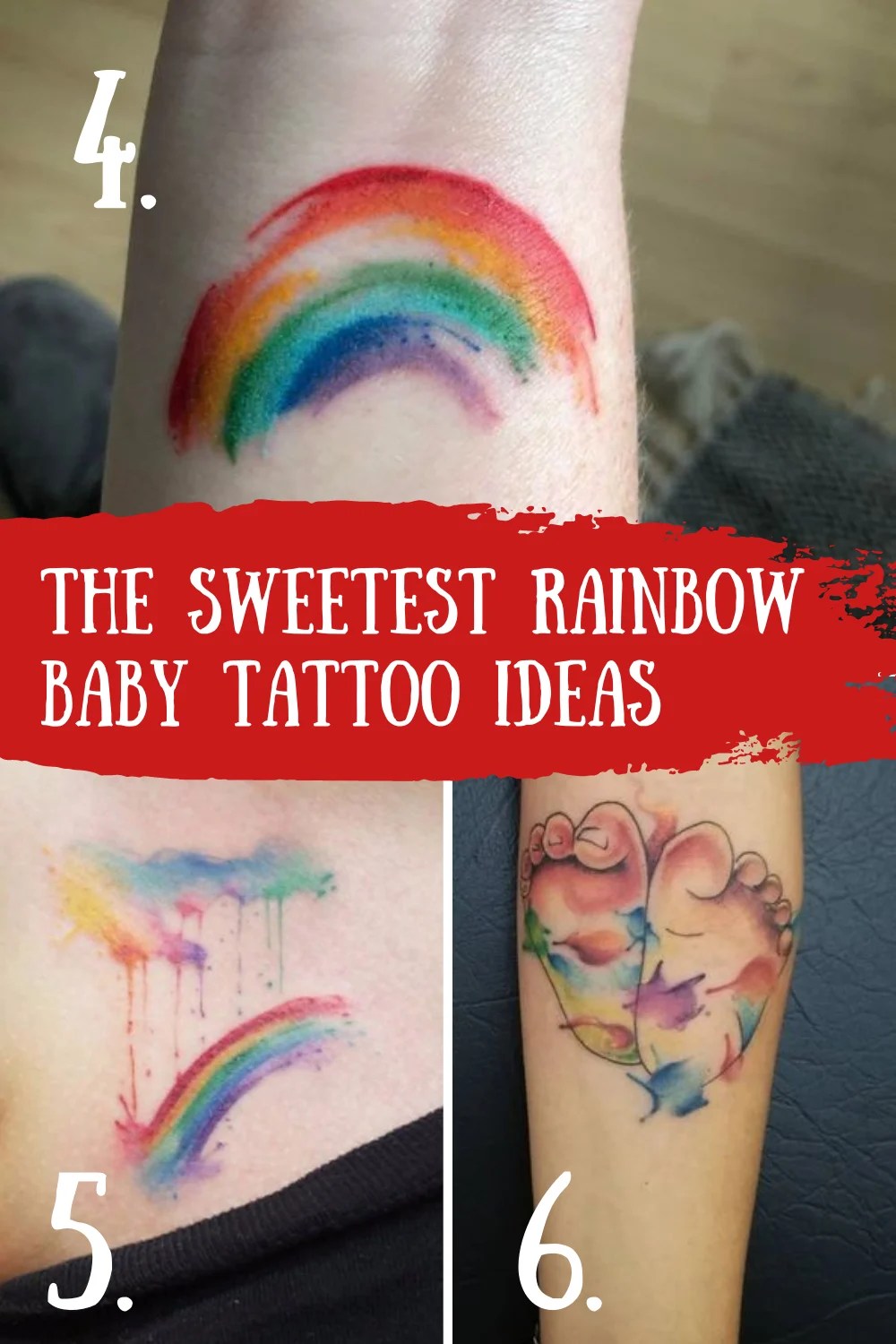 53 Sweetest Rainbow Baby Tattoo Ideas - Tattooglee 1500_x_1000_png