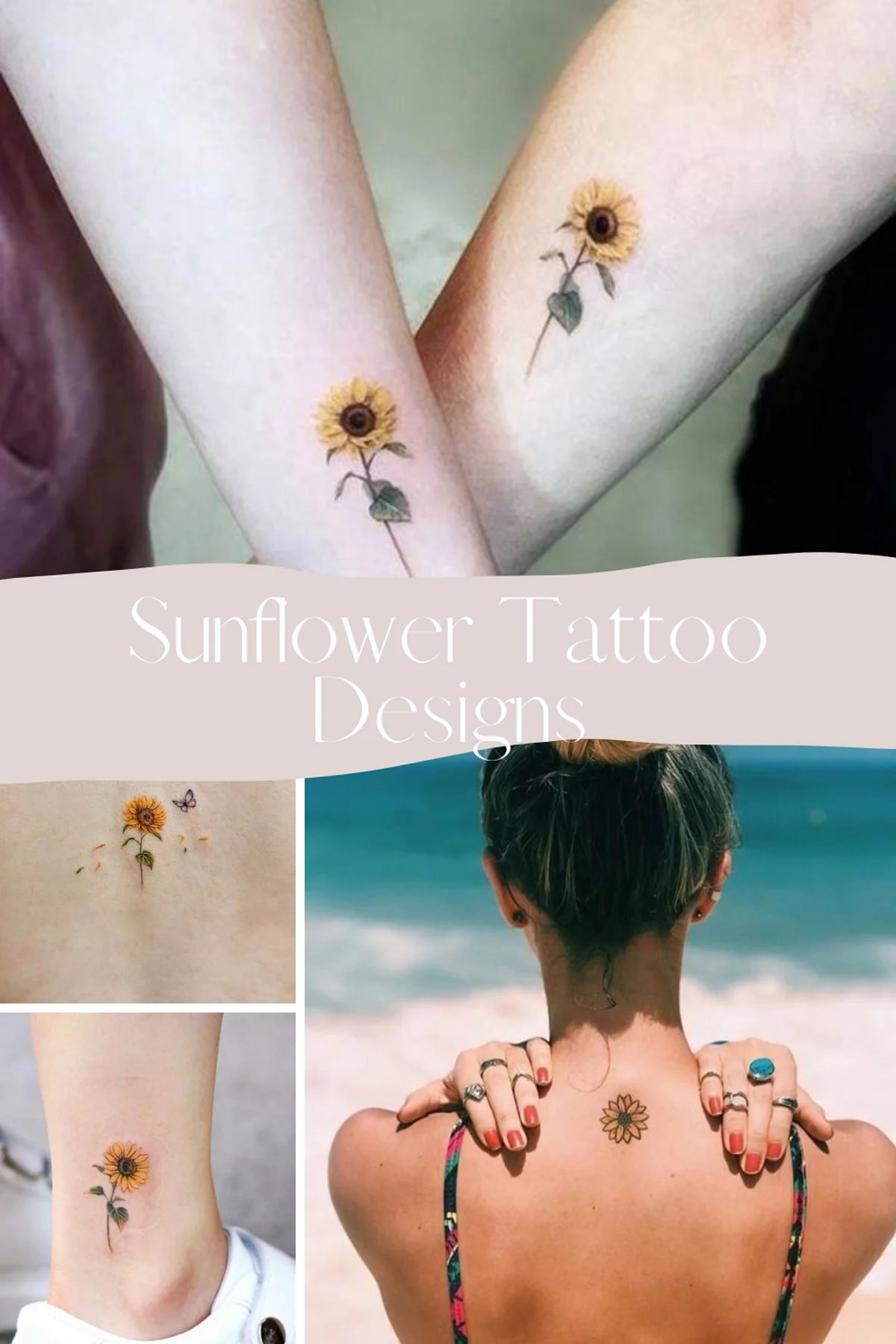 29 Small Sunflower Tattoo Ideas + Designs - Tattooglee 1800_x_1200_jpg