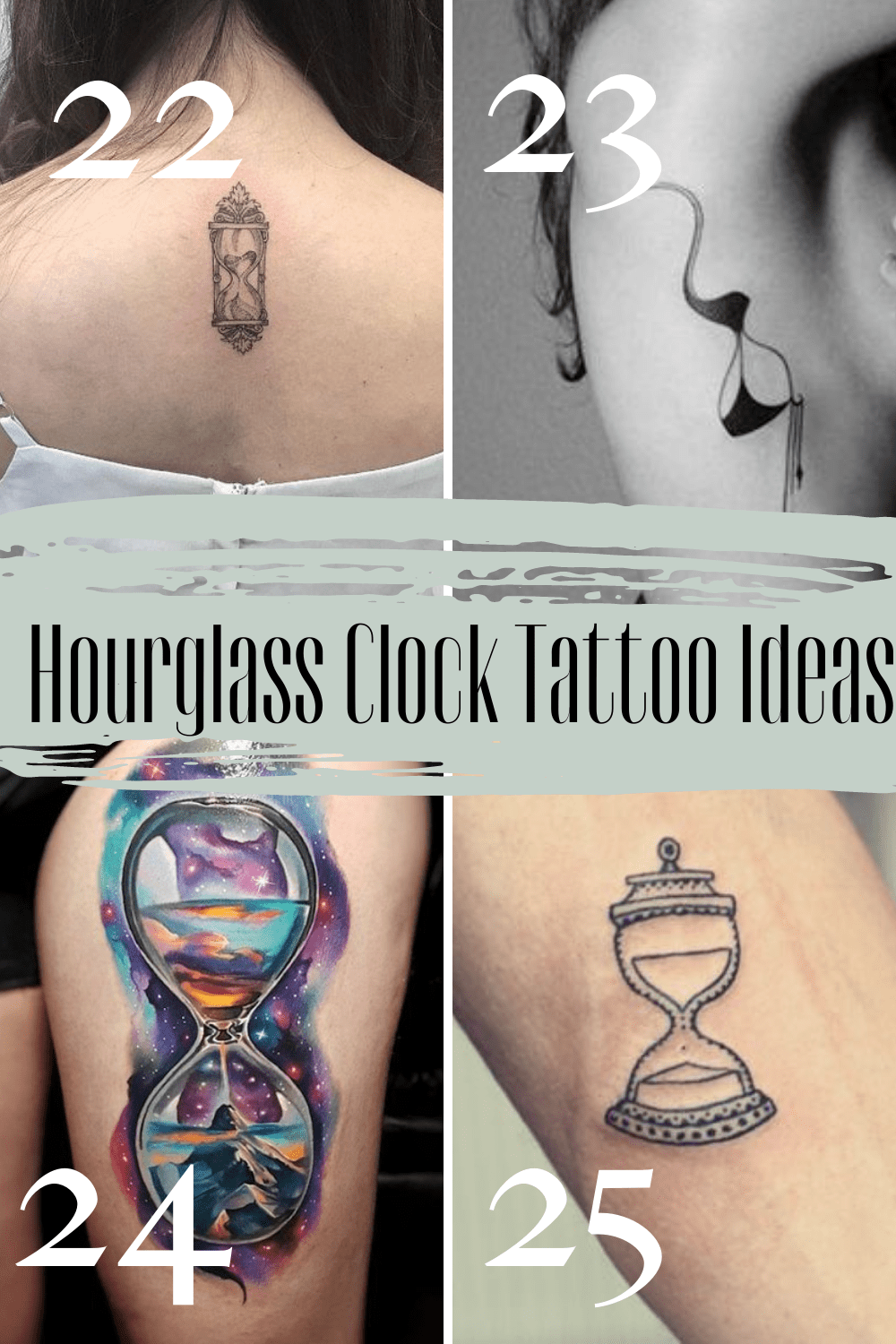 Creative Hourglass Tattoo Ideas For Men + Women - Tattooglee 1500_x_1000_png