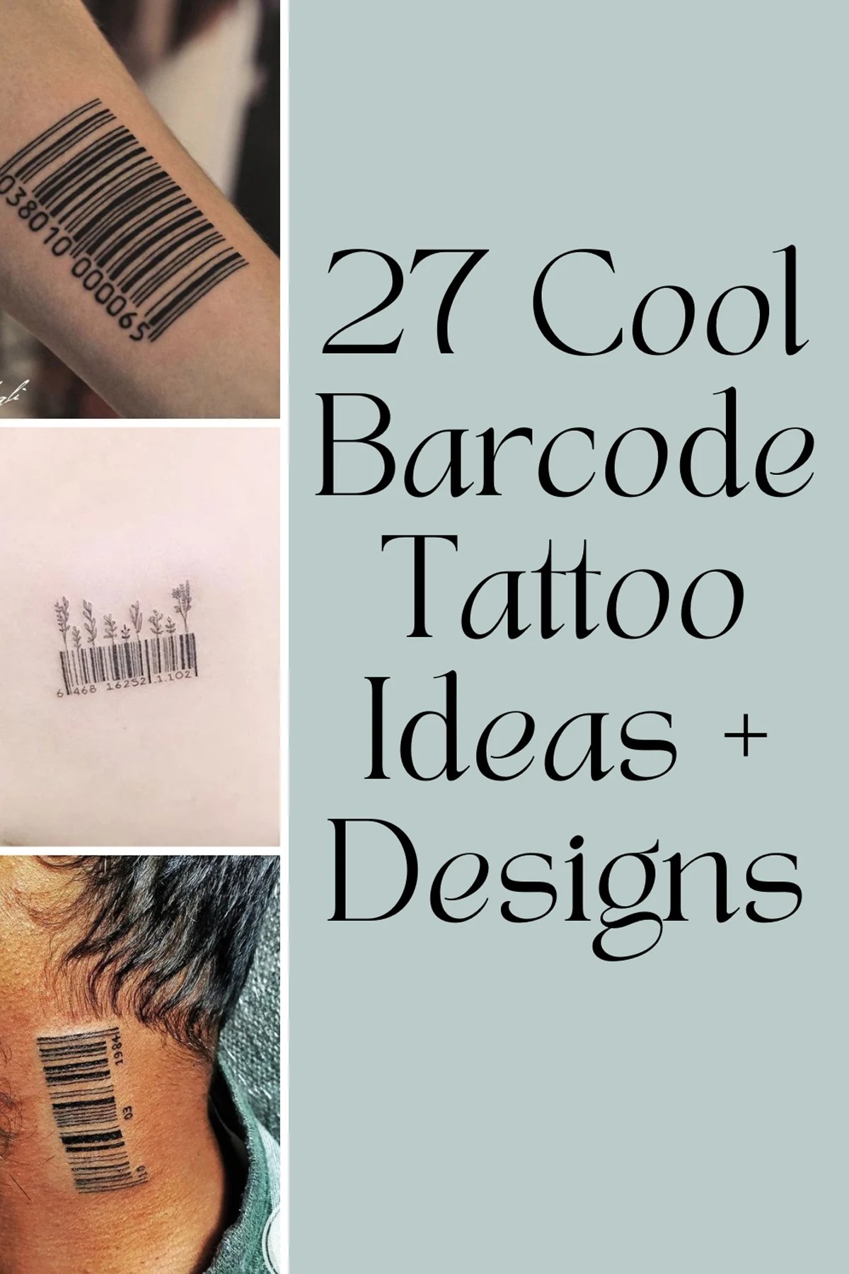 27 Cool Barcode Tattoo Ideas + Designs - Tattooglee 1800_x_1200_jpg