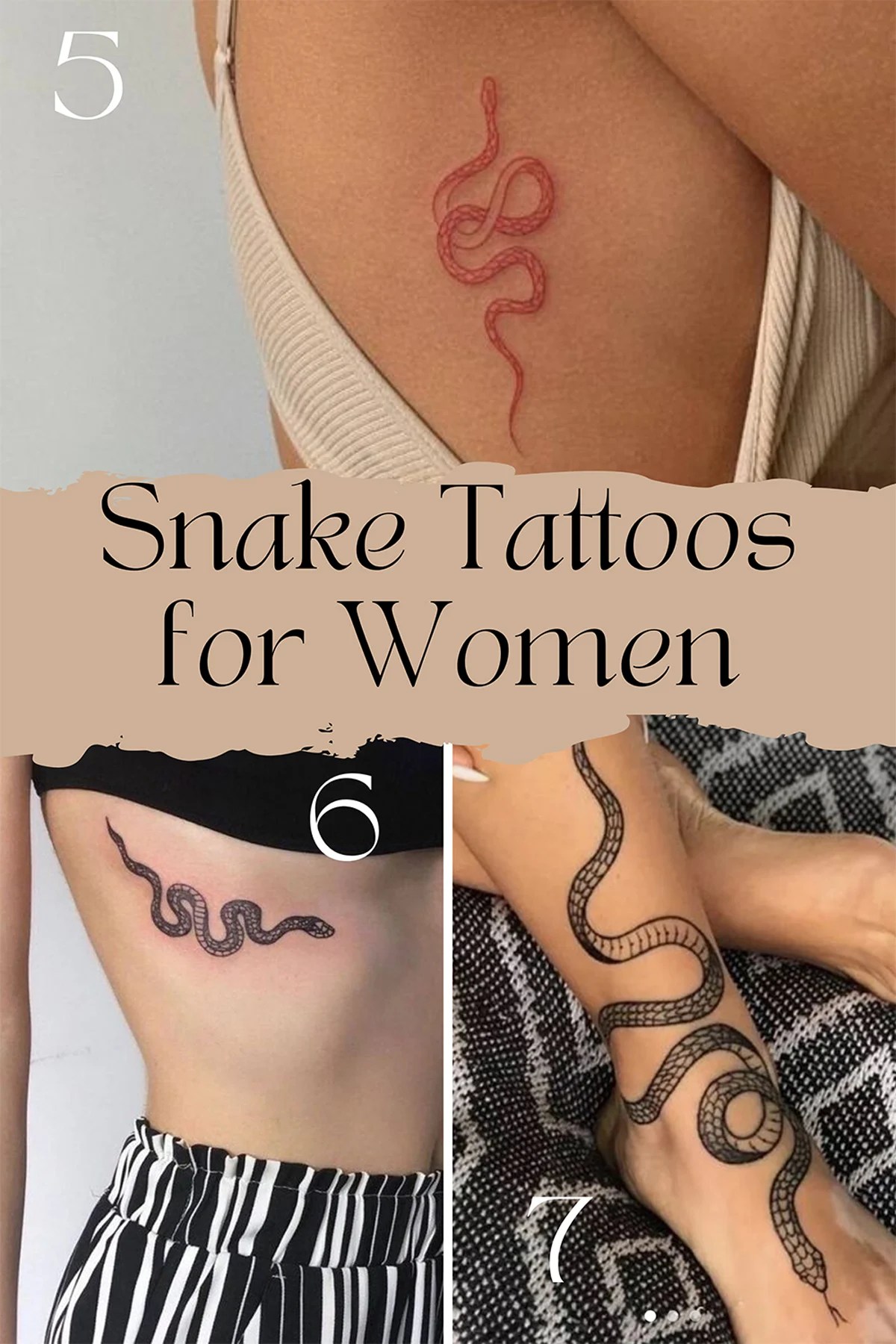 97 Striking Snake Tattoos For Women (+ Bold Meanings) - Tattooglee 1800_x_1200_jpg