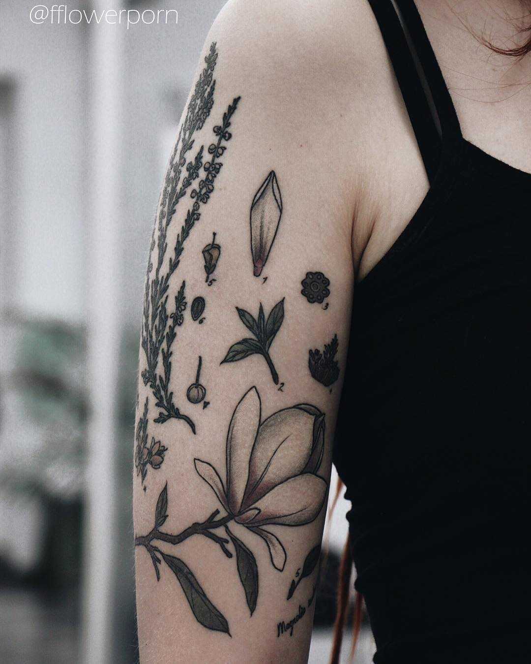 Magnolia Tattoo - Tattoogrid.net 1349_x_1080_jpg