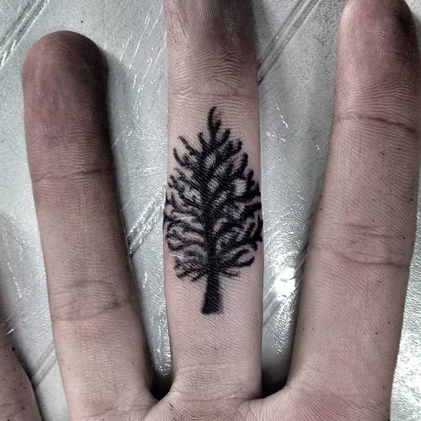 Tiny Tree Tattoo By Oliver Whiting - Tattoogrid.net 612_x_612_jpg