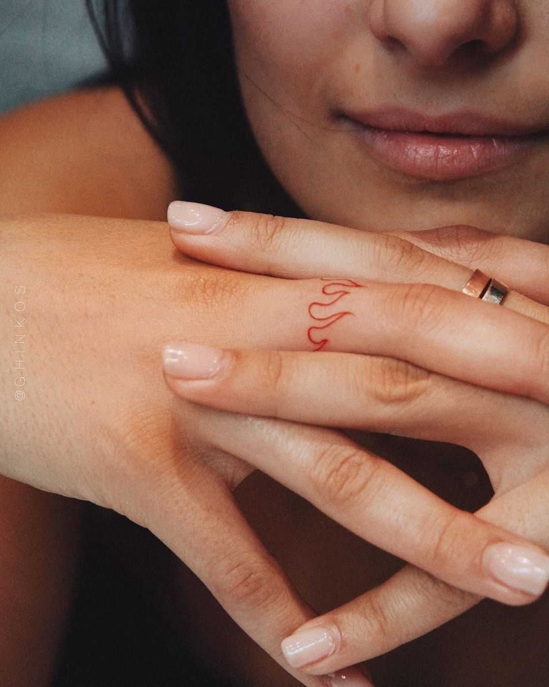 Tiny Red Flame By @Ghinkos - Tattoogrid.net 1350_x_1080_jpg