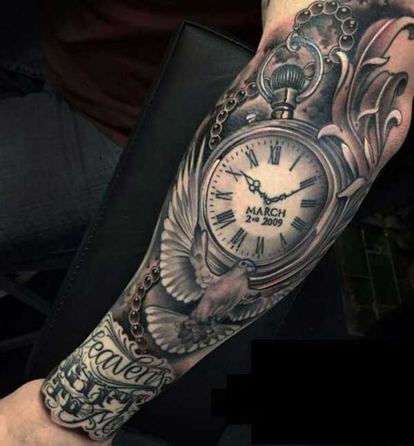 135 Ideias De Tatuagens De Relógio Masculinas E Femininas (Fotos) 647_x_600_jpg