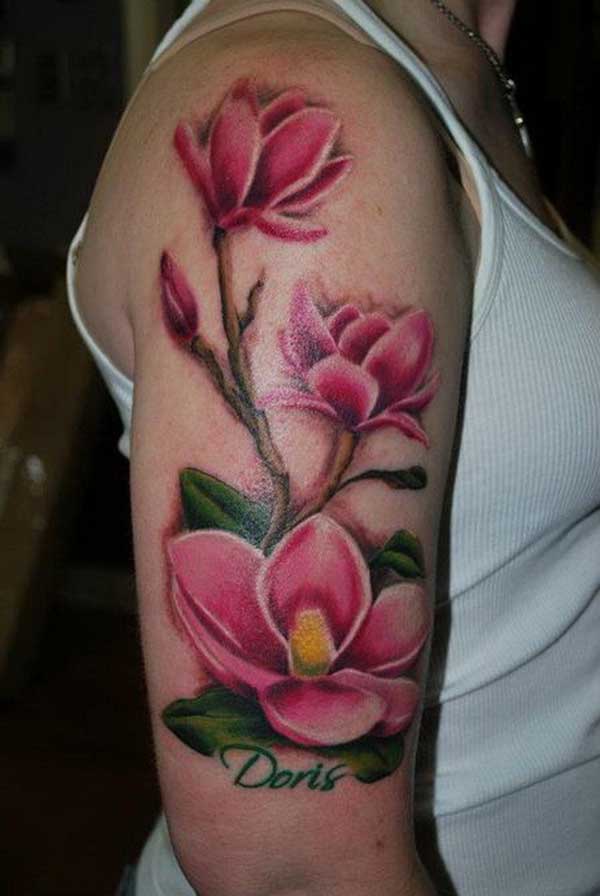 85+ Tatuagens De Magnólia + Significados Da Tattoo 896_x_600_jpg