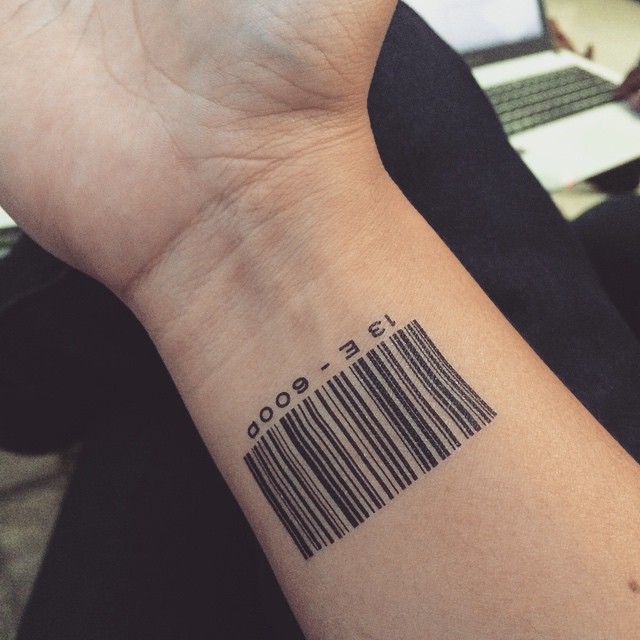 25 Latest Barcode Tattoo Designs Gallery | Quotesbae 640_x_640_jpg