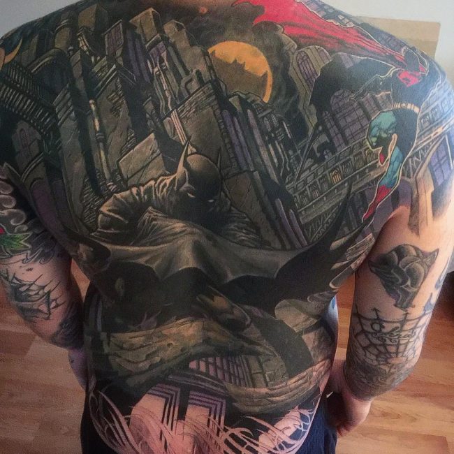 55 Awesome Batman Tattoo Designs | Quotesbae 650_x_650_jpg