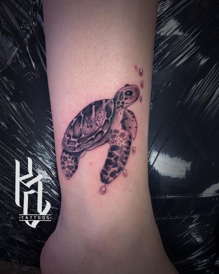 150+ Cute Sea Turtle Tattoos Designs With Meanings (2022) - Tattoosboygirl 960_x_768_jpg