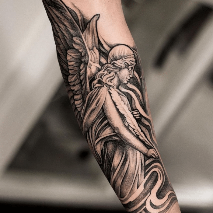 120+ Gorgeous Guardian Angel Tattoos Designs With Meanings (2022) - Tattoosboygirl 700_x_700_png