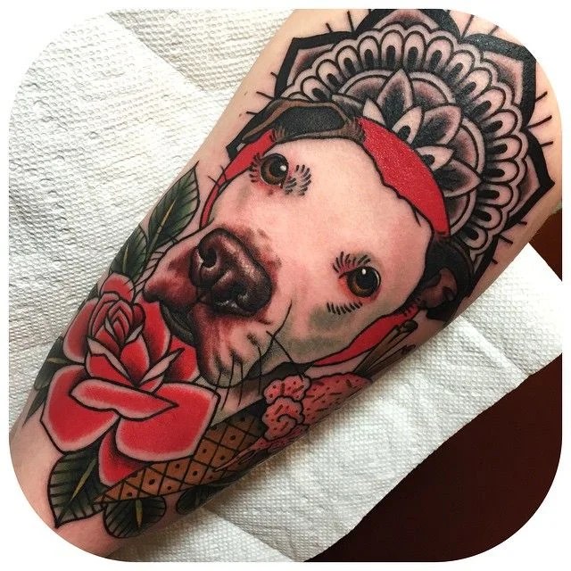 50+ Magnificent Dog Portrait Tattoo Design And Ideas 640_x_640_jpg