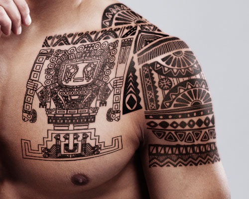30 Specific Mayan Tattoos And Their Unique Meanings - Tattooswin 400_x_500_jpg