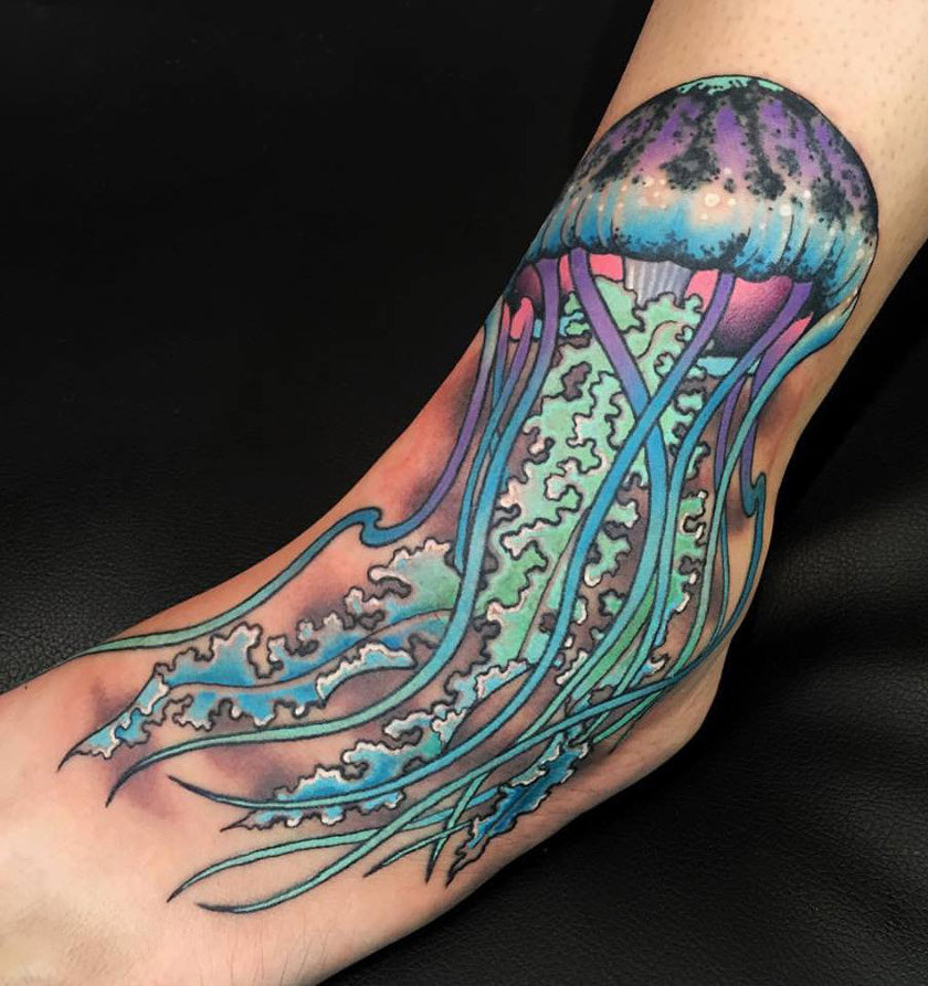 49 Jellyfish Tattoo Meanings With Mysterious Meanings - Tattooswin 893_x_840_jpg