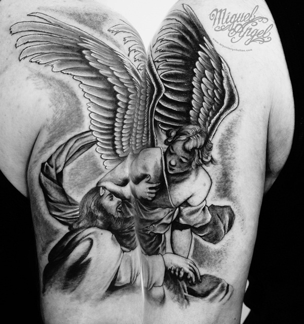 75 Melhores Desenhos De Tatuagem De Anjo Que Vai Fazer Você Se Apaixonar » Tatuagens Hd 641_x_600_jpg