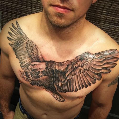 Ideas Sorprendentes Águila Tatuaje En El Pecho | Tatuajeclub.com 500_x_500_jpg