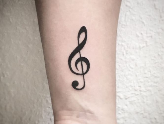 Tatuajes De Clave De Sol Con Significado, Diseños E Ideas - Tatuing 501_x_666_jpg