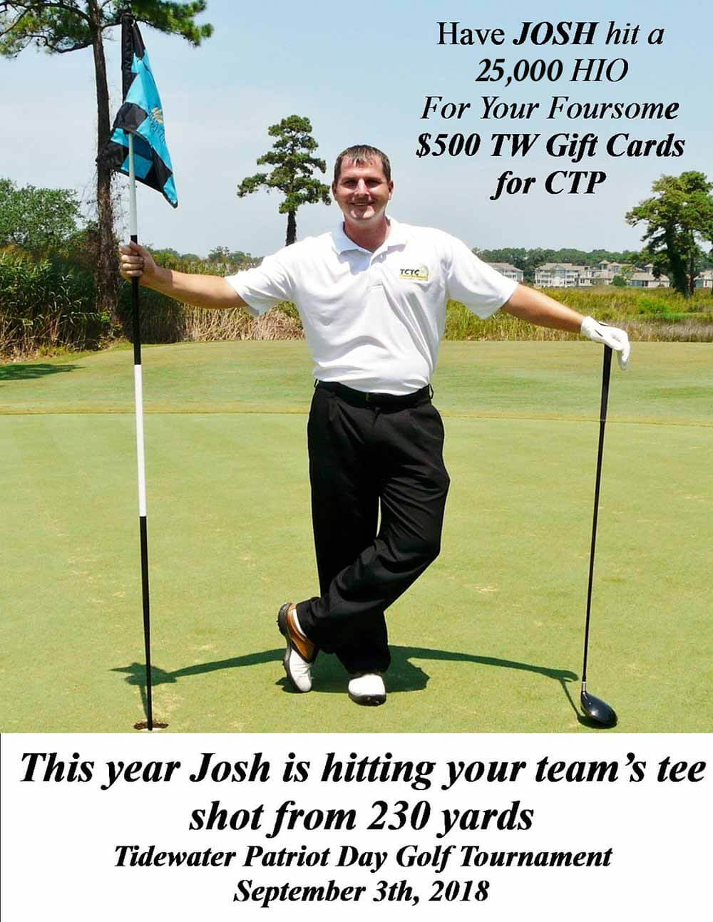 2018 josh -50,000 HIO sign