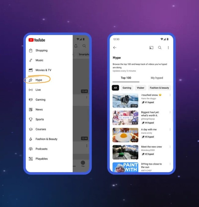 YouTube’s ‘Hype’ characteristic that enhances smaller creators launches globally | TechCrunch