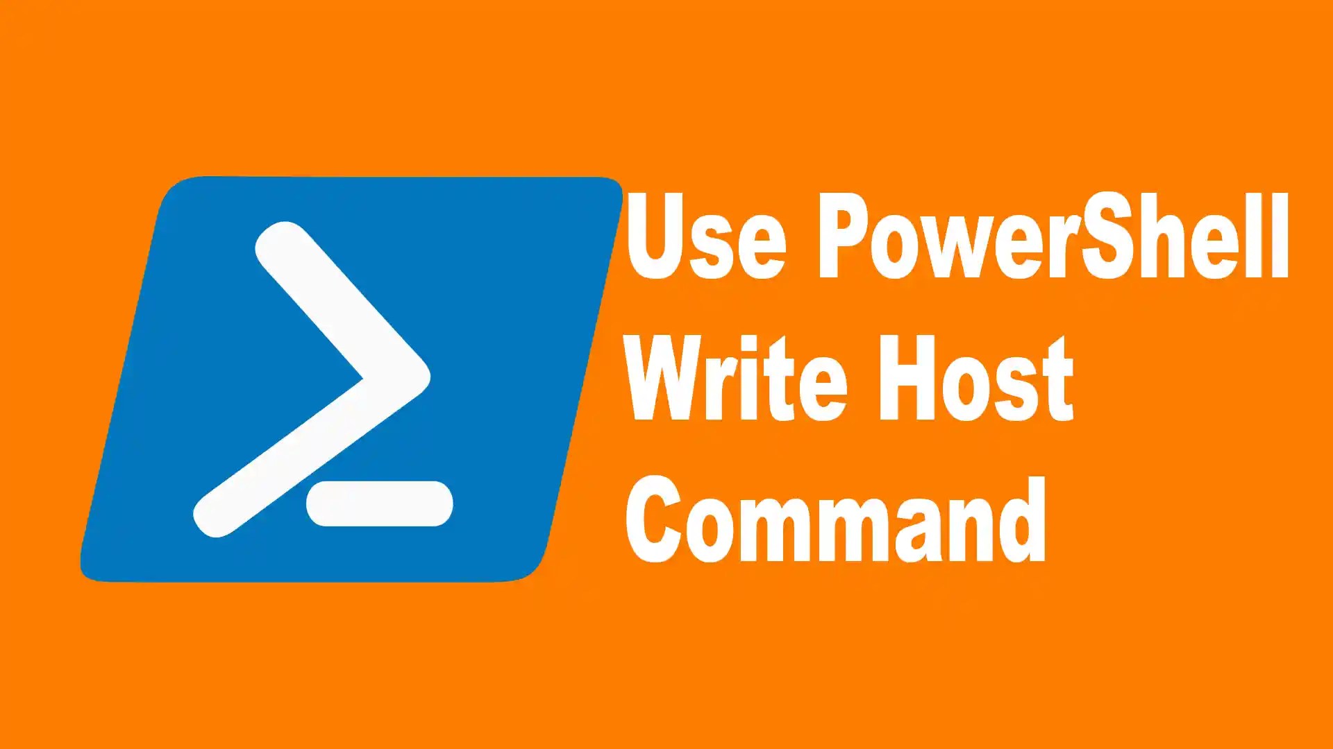 Powershell Write Host