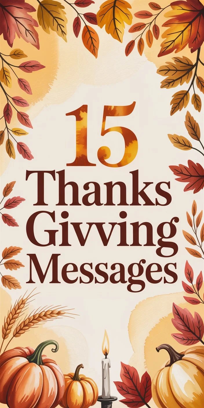 15 Thanksgiving Messages 15 Thanksgiving Messages