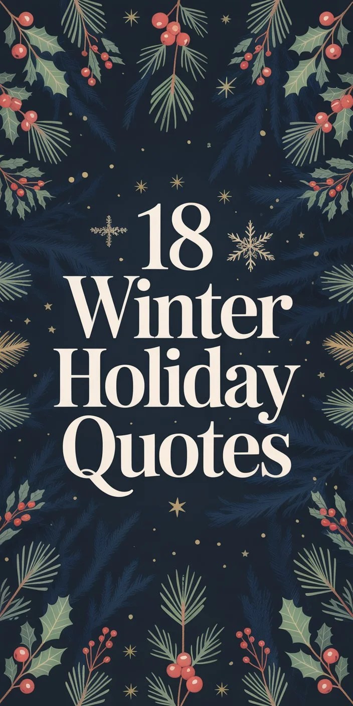 18 Winter Holiday Quotes 18 Winter Holiday Quotes
