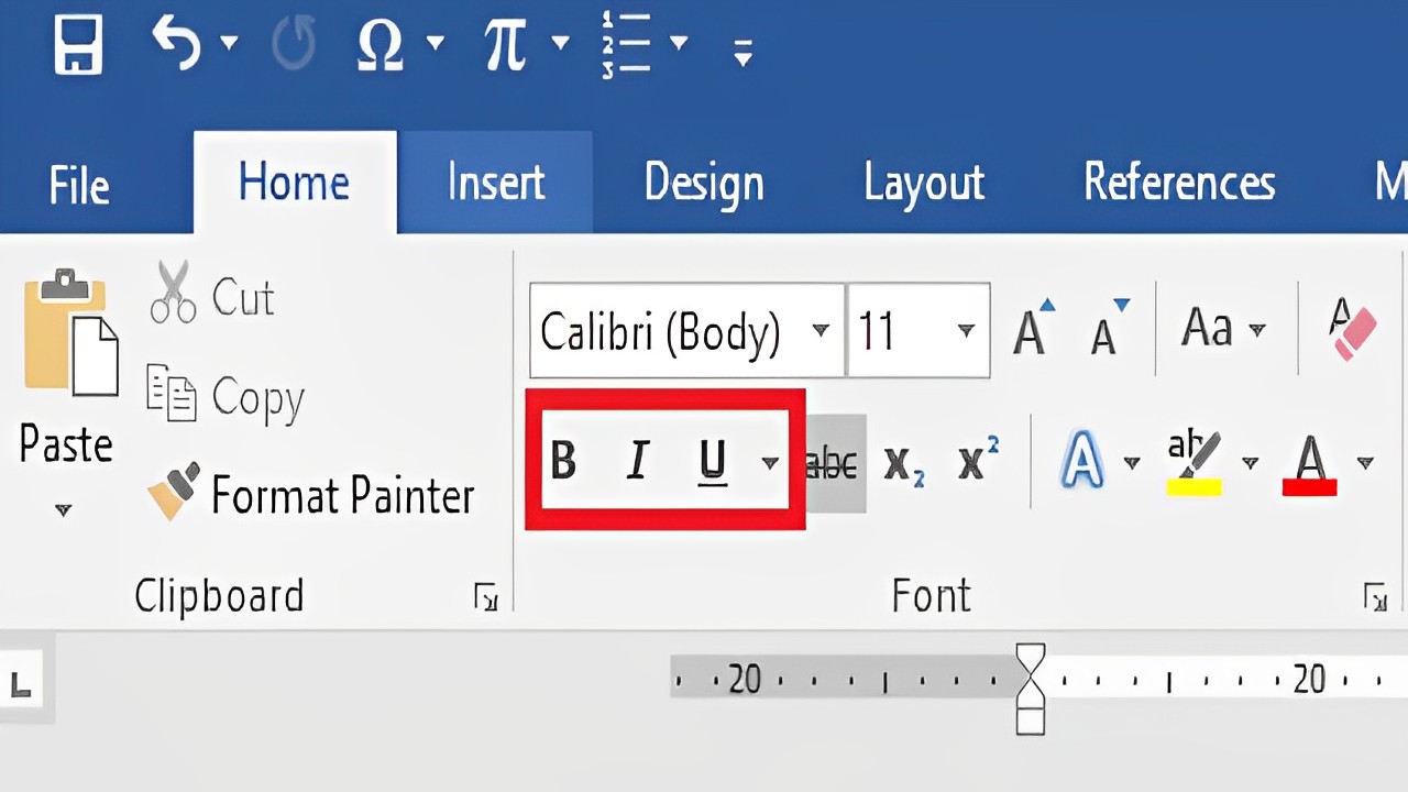 Ikon Toolbar: Bold, Italic, Center, dan Right