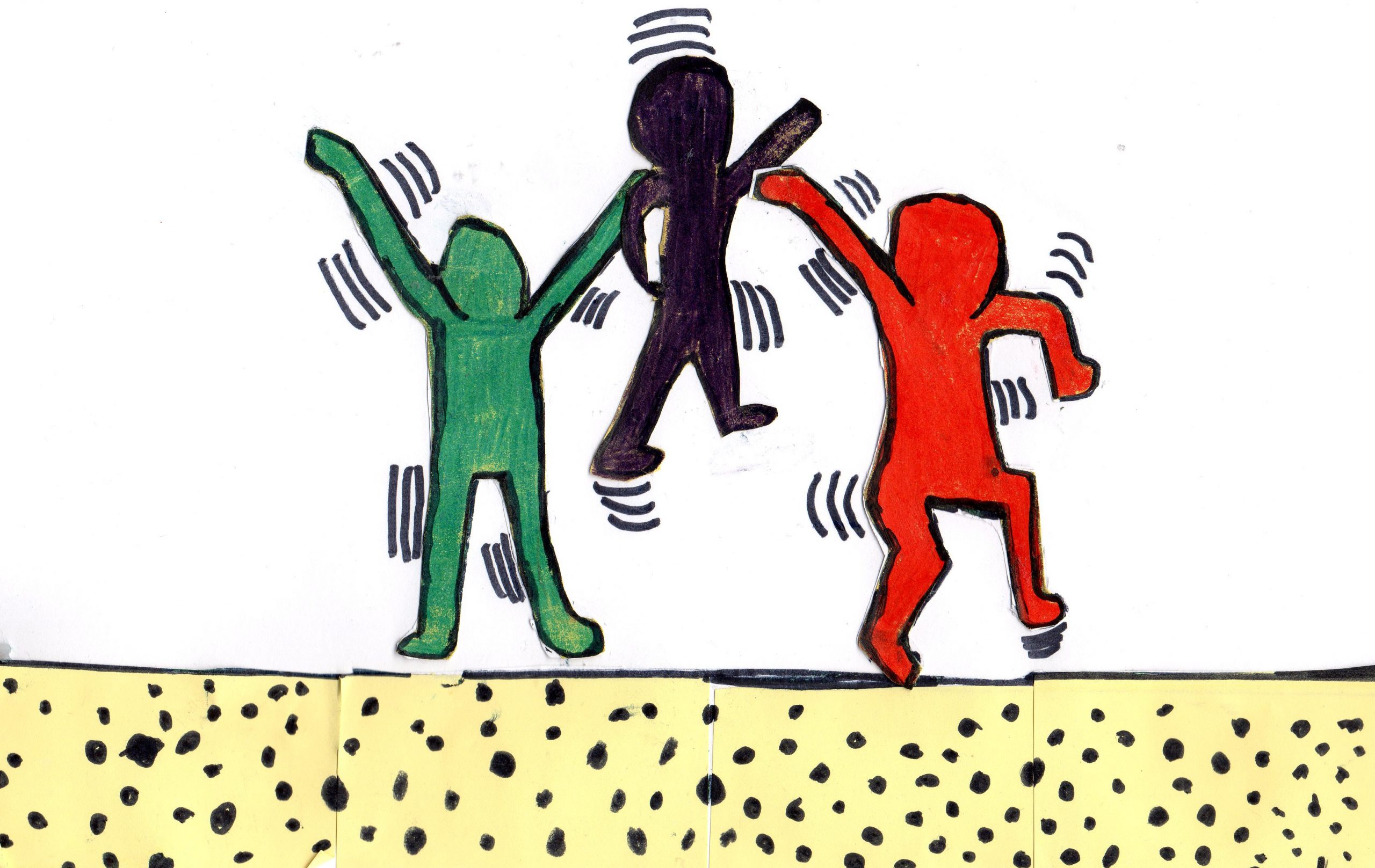 Keith Haring Projekt Teltow Grundschule Berlin Schoneberg