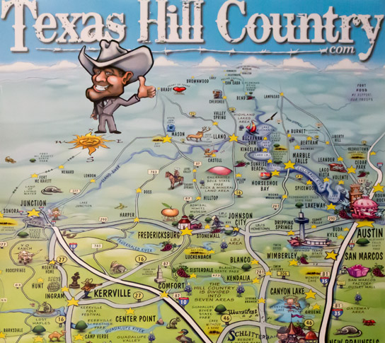 Map Of Hill Country