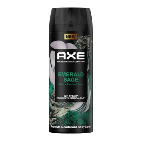 AX EMERALD SAGE SPRAY F/M 150Mرقم - بخاخ إميرالد سيج من أكس، مناسب للرجال والنساء، 150 مل