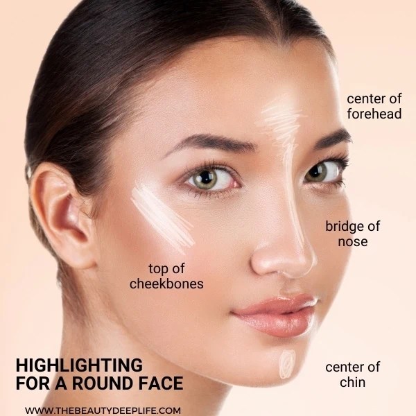 All 32+ Pictures where to apply highlighter on round face Completed