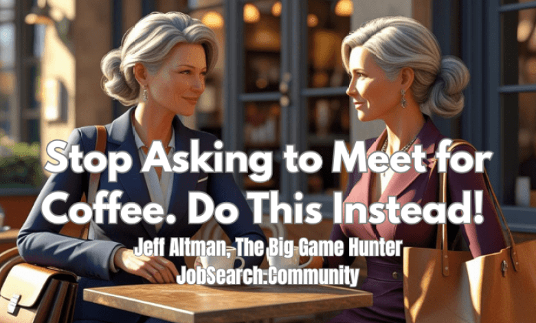 Stop asking for a meeting to have coffee. Do it this way! #shorts