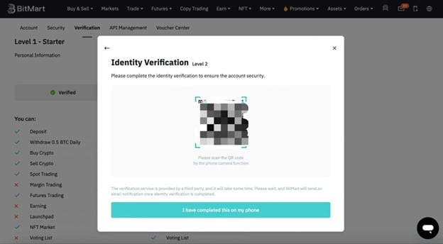 BitMart QR Code - The Crypto Basic BitMart QR Code