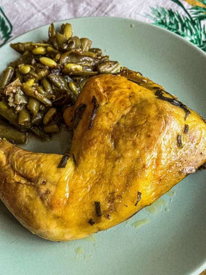 Rustic French Tarragon Rooster (Poulet à l’Estragon)