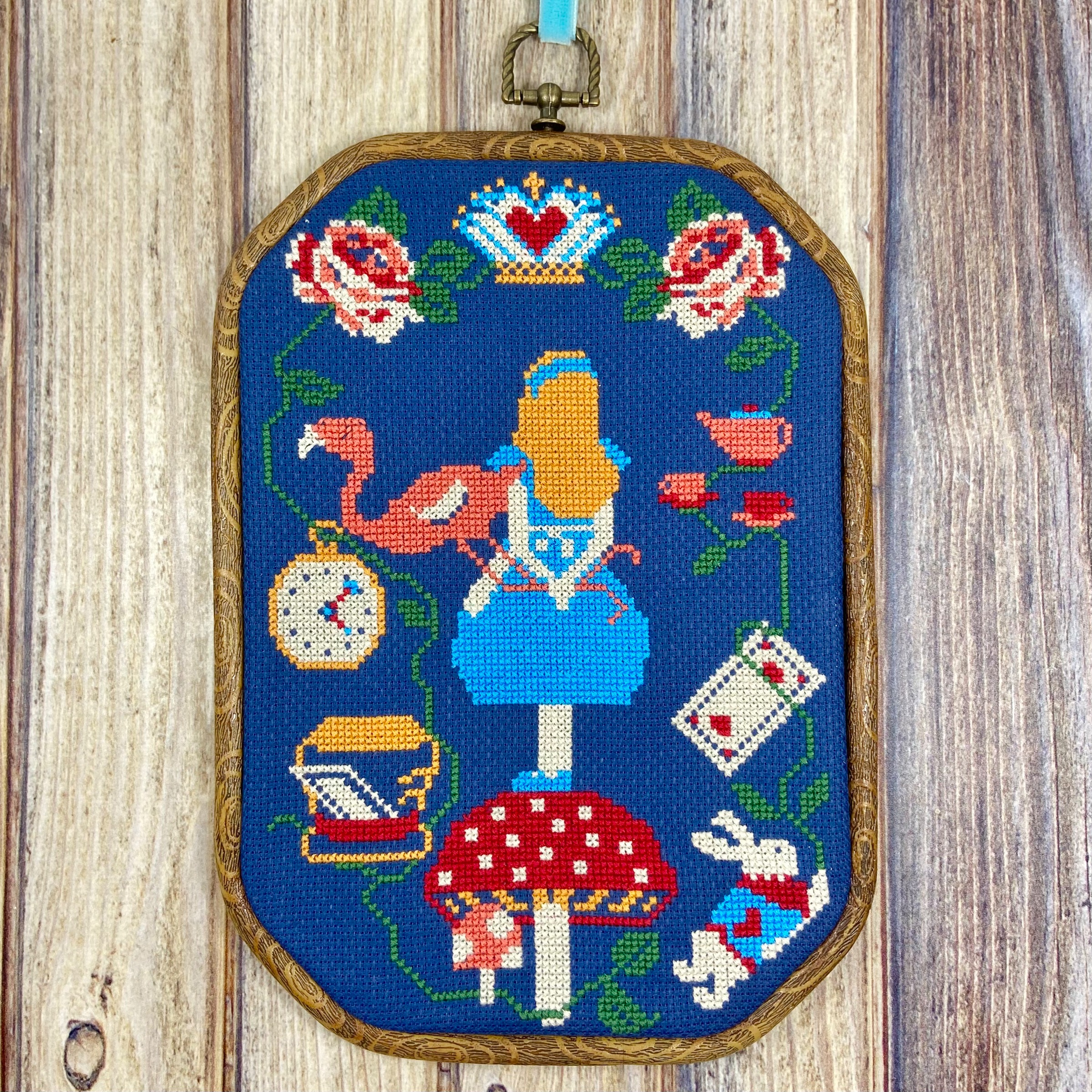 MakeBox – Alice in Wonderland Cross Stitch – The Inquisitive Bee Alice in wonderland cross stitch