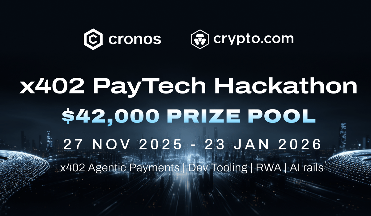 Cronos Launches x402 PayTech Hackathon to Boost AI-Native On-Chain Payments