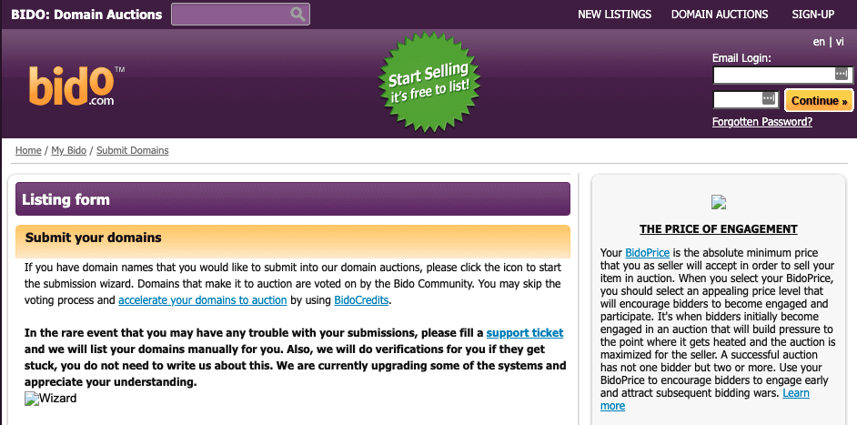 Best Marketplaces and Forums To Sell Domains 6 bido