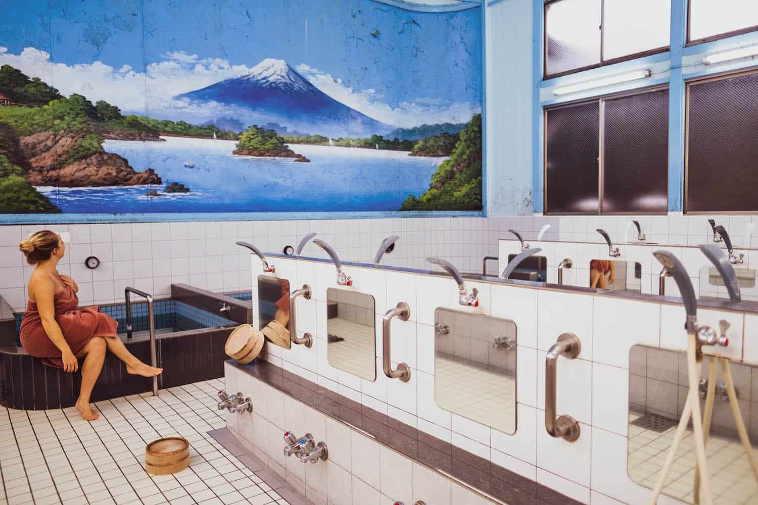 Japanese public bath voyeur