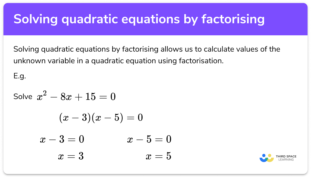 Solving Quadratic Equations Gcse