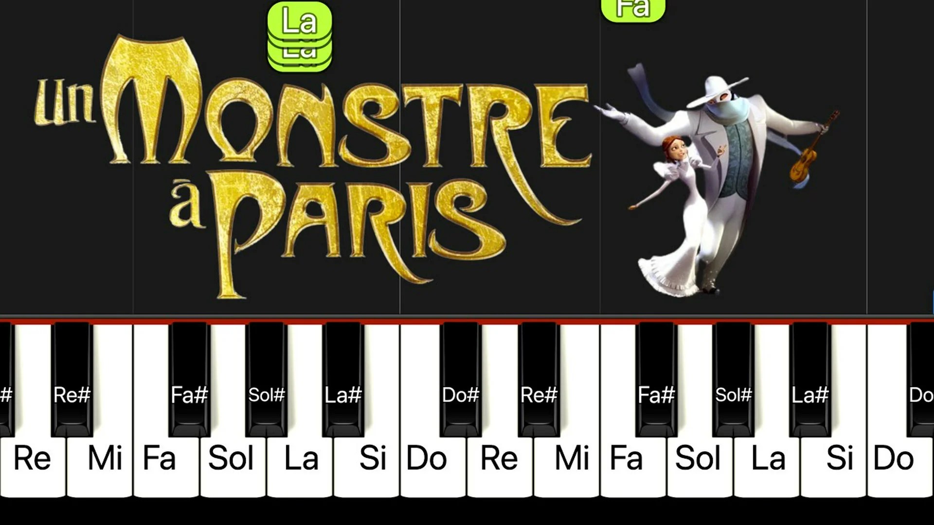 La seine – Un monstre à Paris PianoTutorial FACILE avec paroles