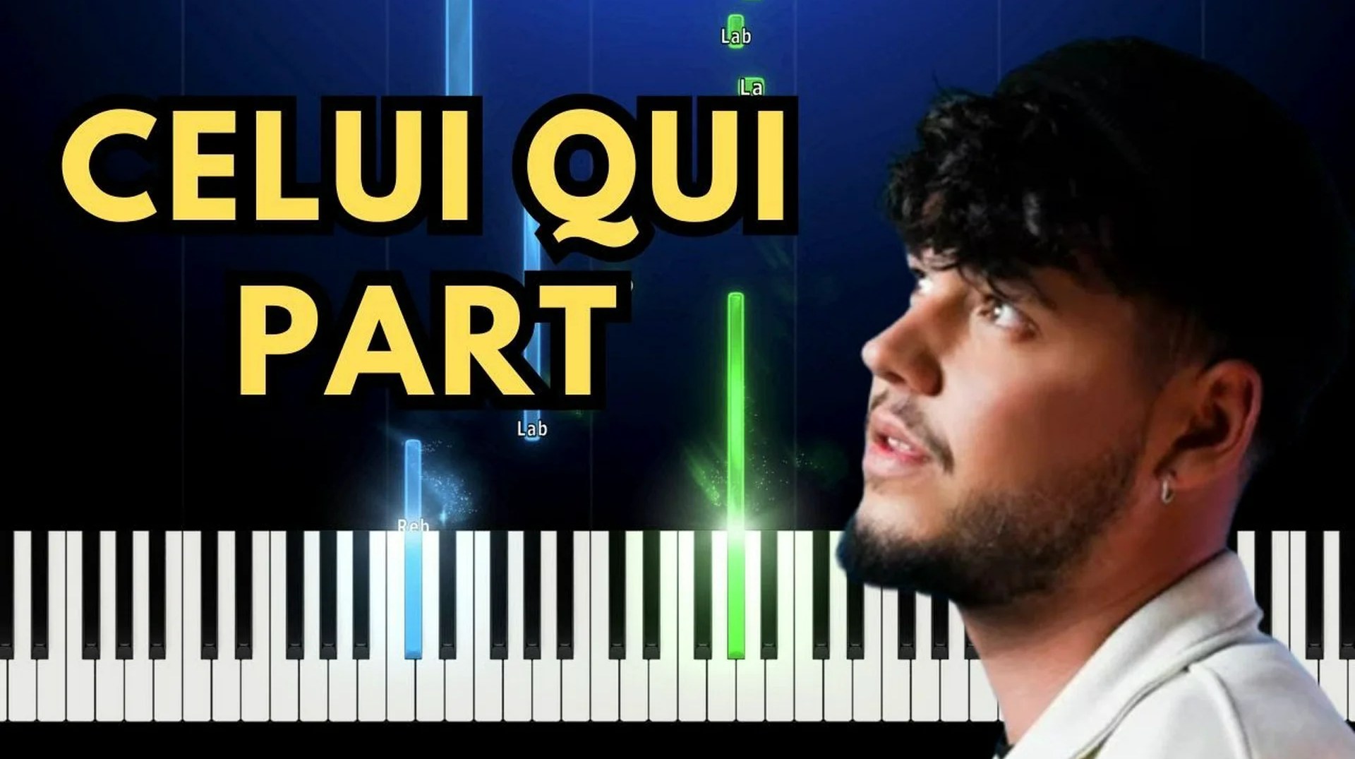 Joseph Kamel – Celui qui part | Piano Cover + Tutoriel + Karaoké avec Paroles 🎹🎤