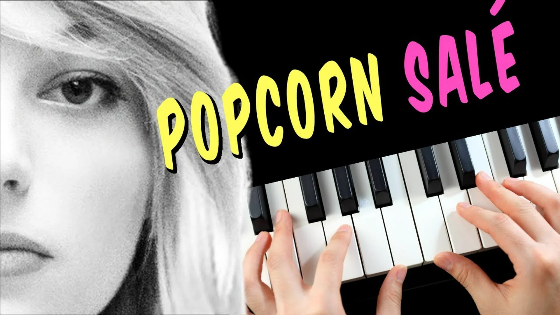 POPCORN SALÉ SANTA – Piano cover Tutorial FACILE #pianomusic