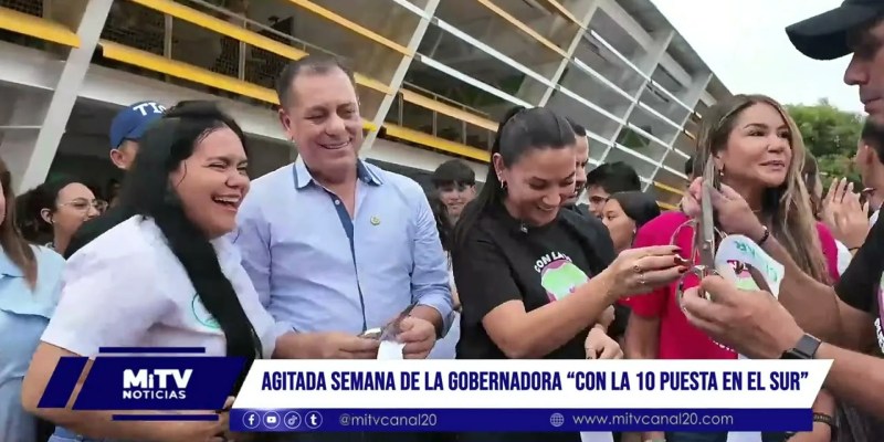 Agitada semana de la gobernadora “Con la 10  puesta en el Sur”